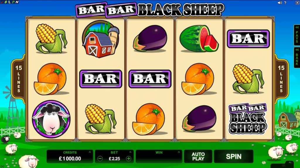 Žaiskite nemokamai Bar Bar Black Sheep