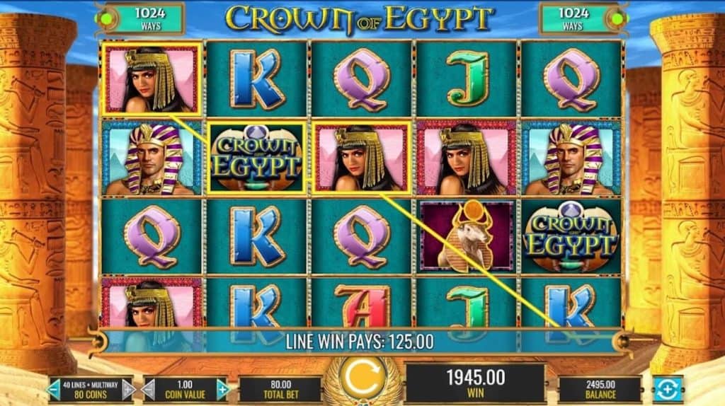 Žaiskite nemokamai Crown of Egypt