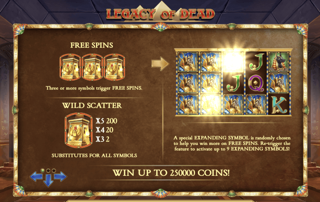 Legacy of Dead simboliai