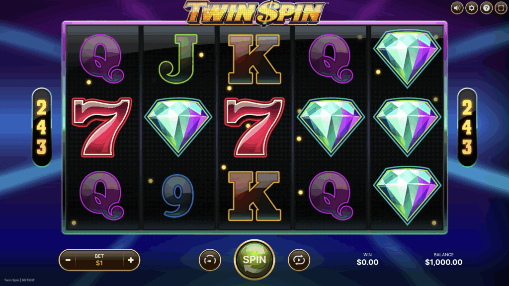 Žaiskite nemokamai Twin Spin