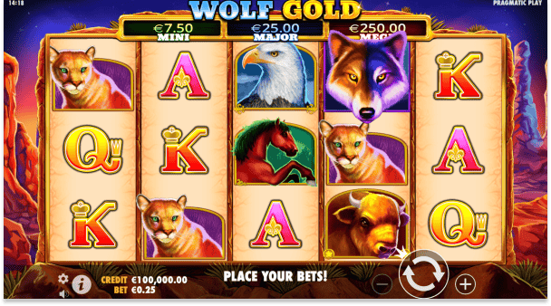 Žaiskite nemokamai Wolf Gold