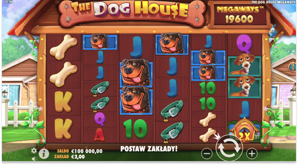 Žaiskite nemokamai The Dog House Megaways