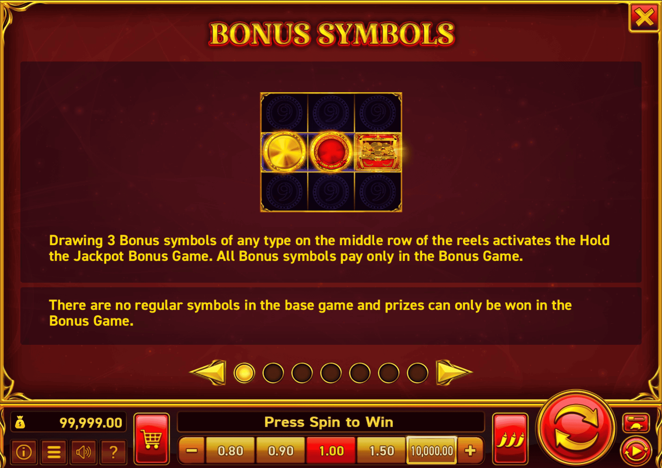9 Coins Simbolai