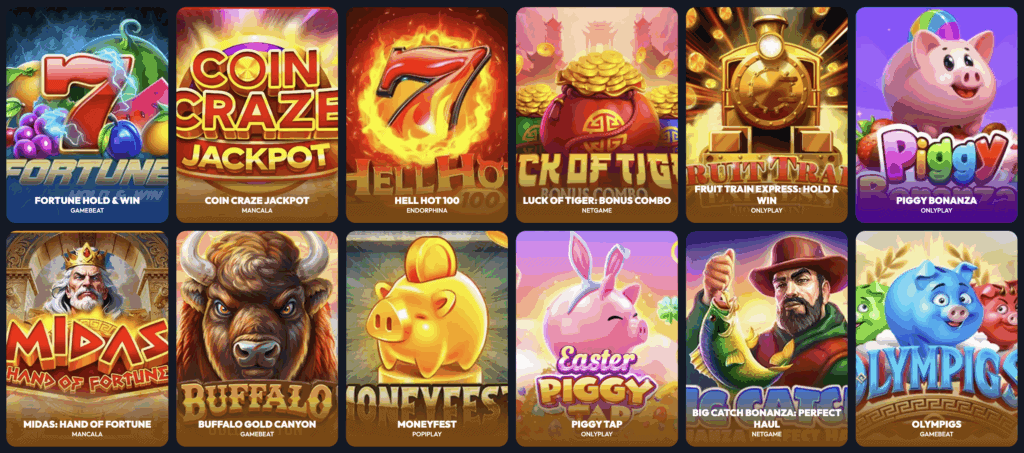 Gangsta Casino játékok