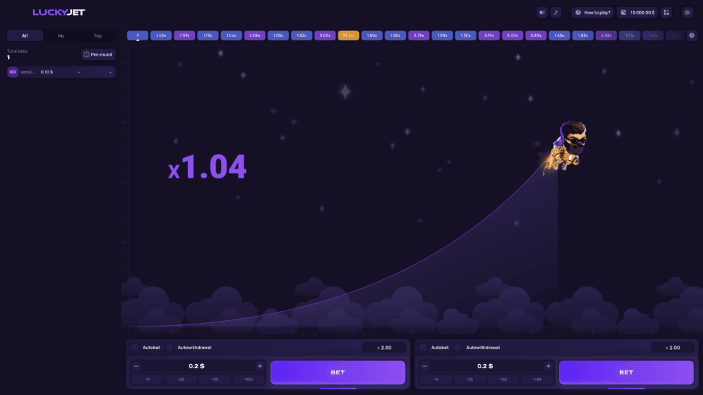 Žaiskite nemokamai Lucky Jet