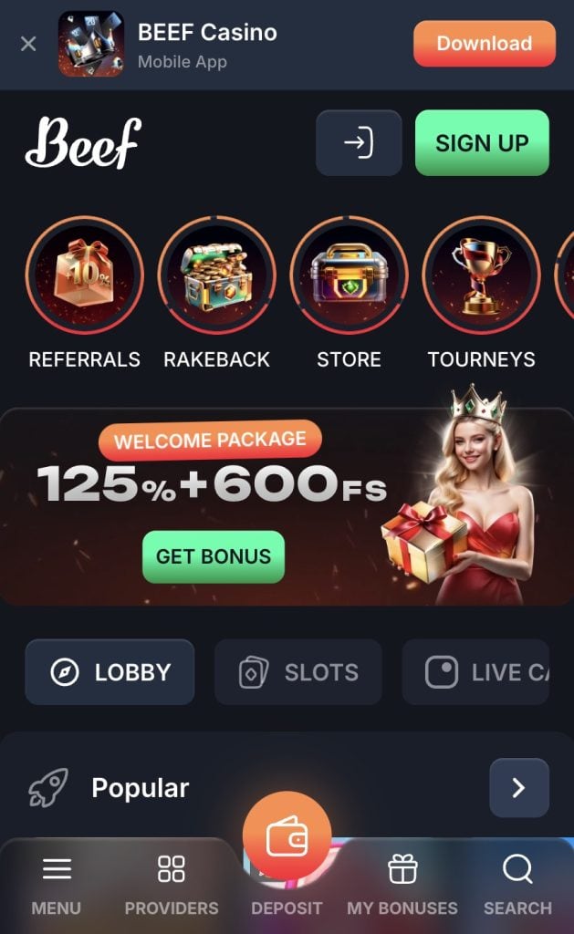 Apsilankyk Beef Casino