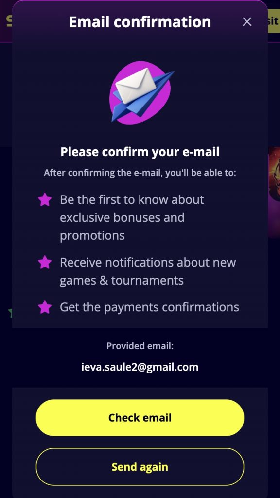 Patvirtink el. paštą.