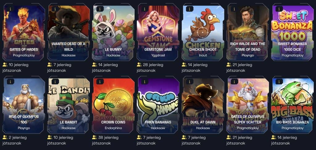 Bitguruz Casino žaidimai