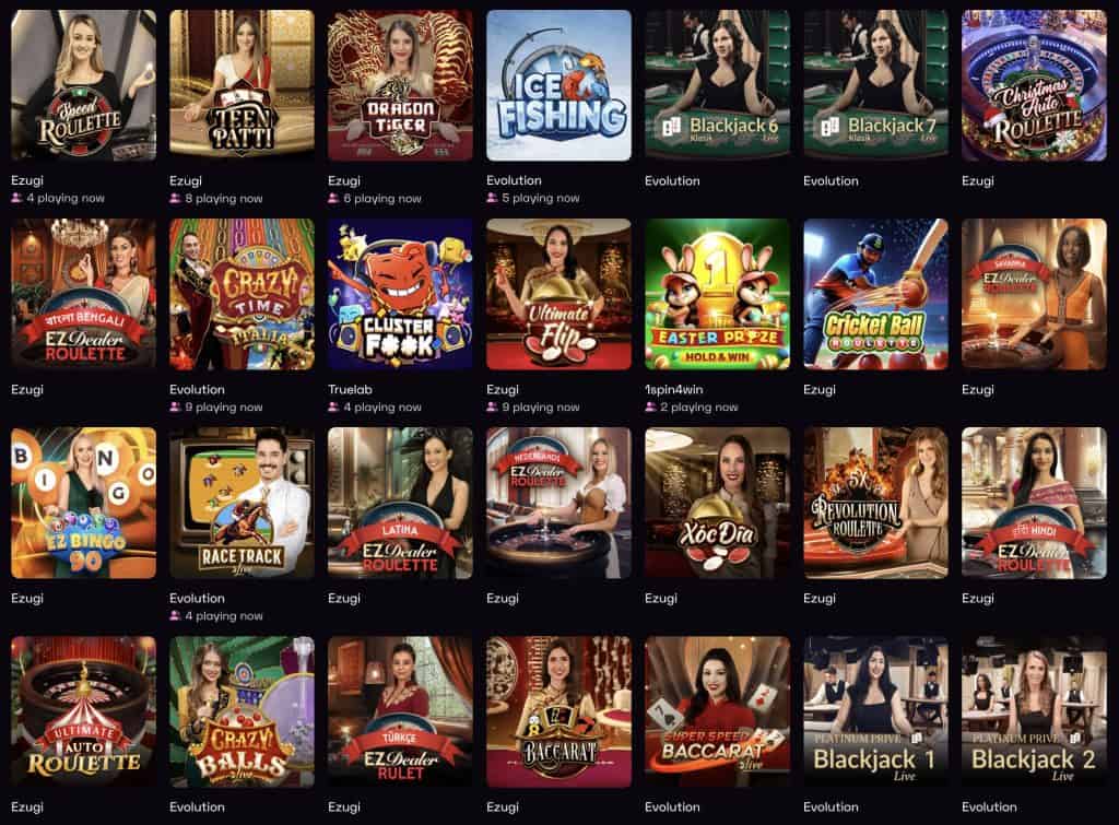 Lussurio Casino – Live kazino