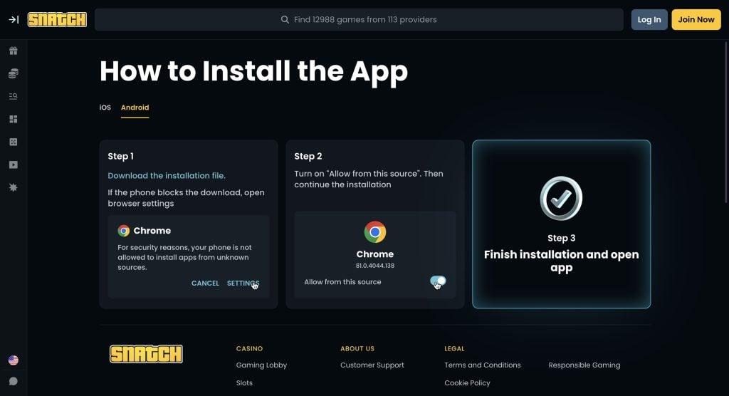 Snatch app