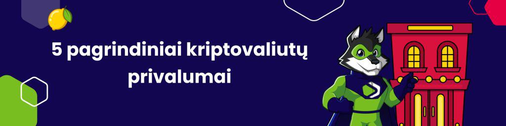 5 pagrindiniai kriptovaliutų privalumai